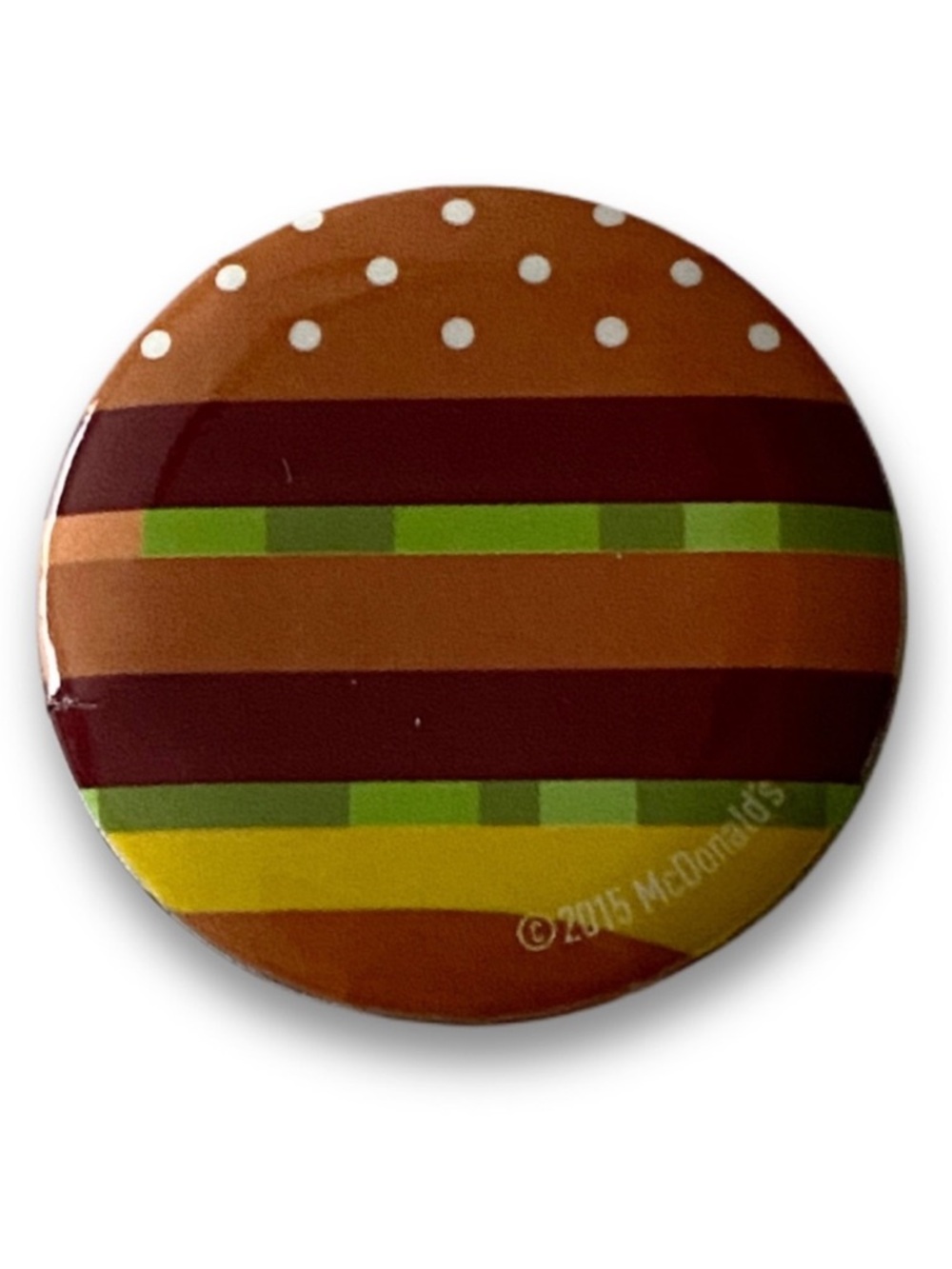 McDonald’s Pin Big Mac Colorful Pop Art Icons 1.25” Pinback Button